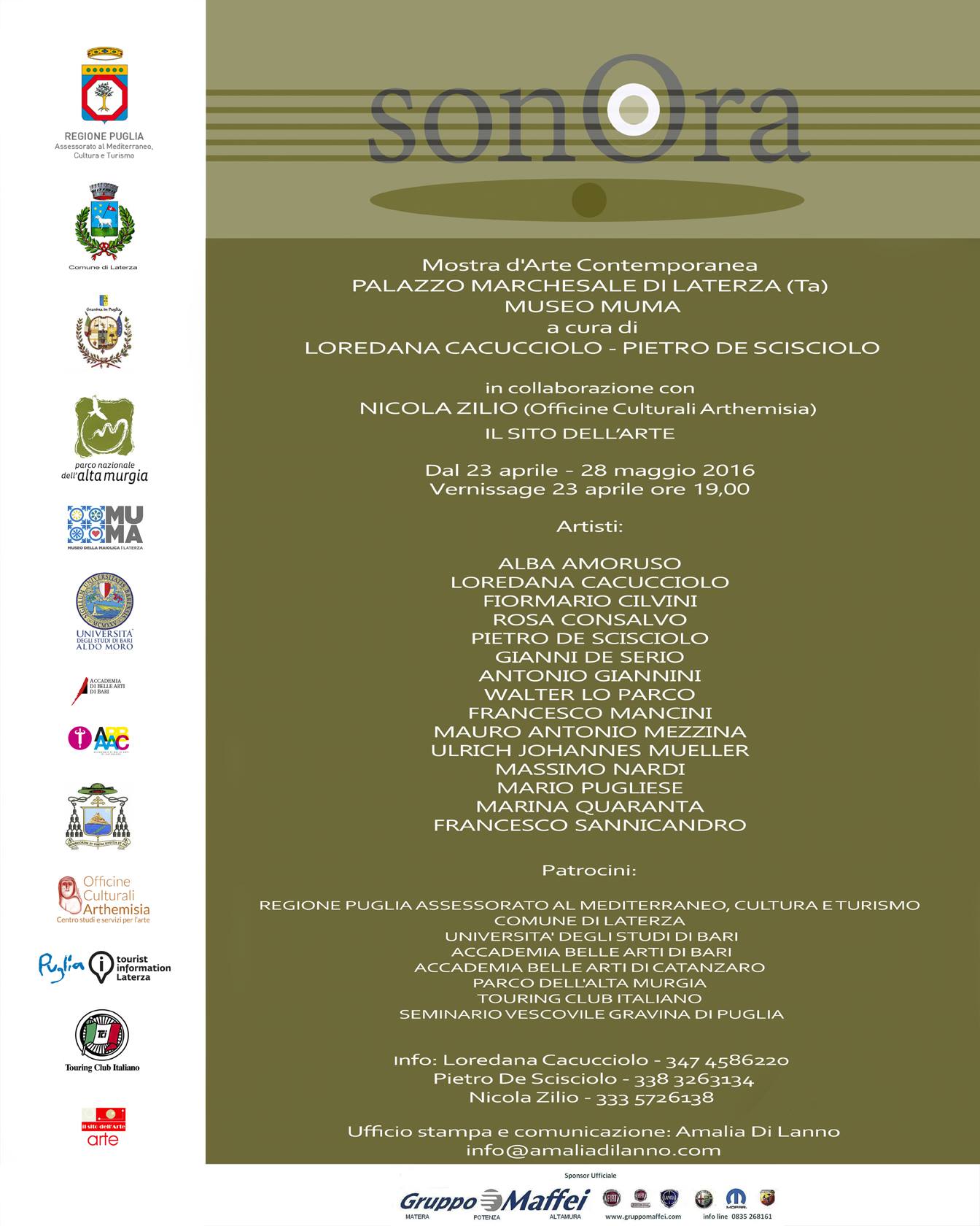 SonOra. Mostra d’arte contemporanea